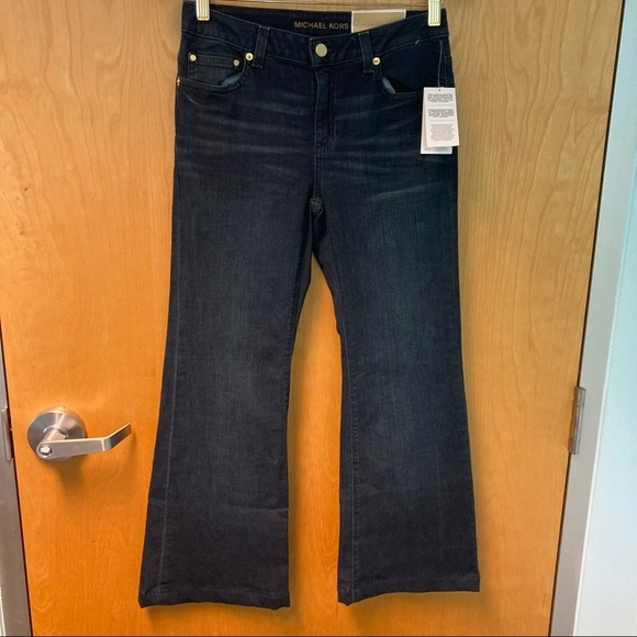 MICHAEL KORS Sz 2 Selma Flare Dark Wash Jeans - Picture 9 of 11